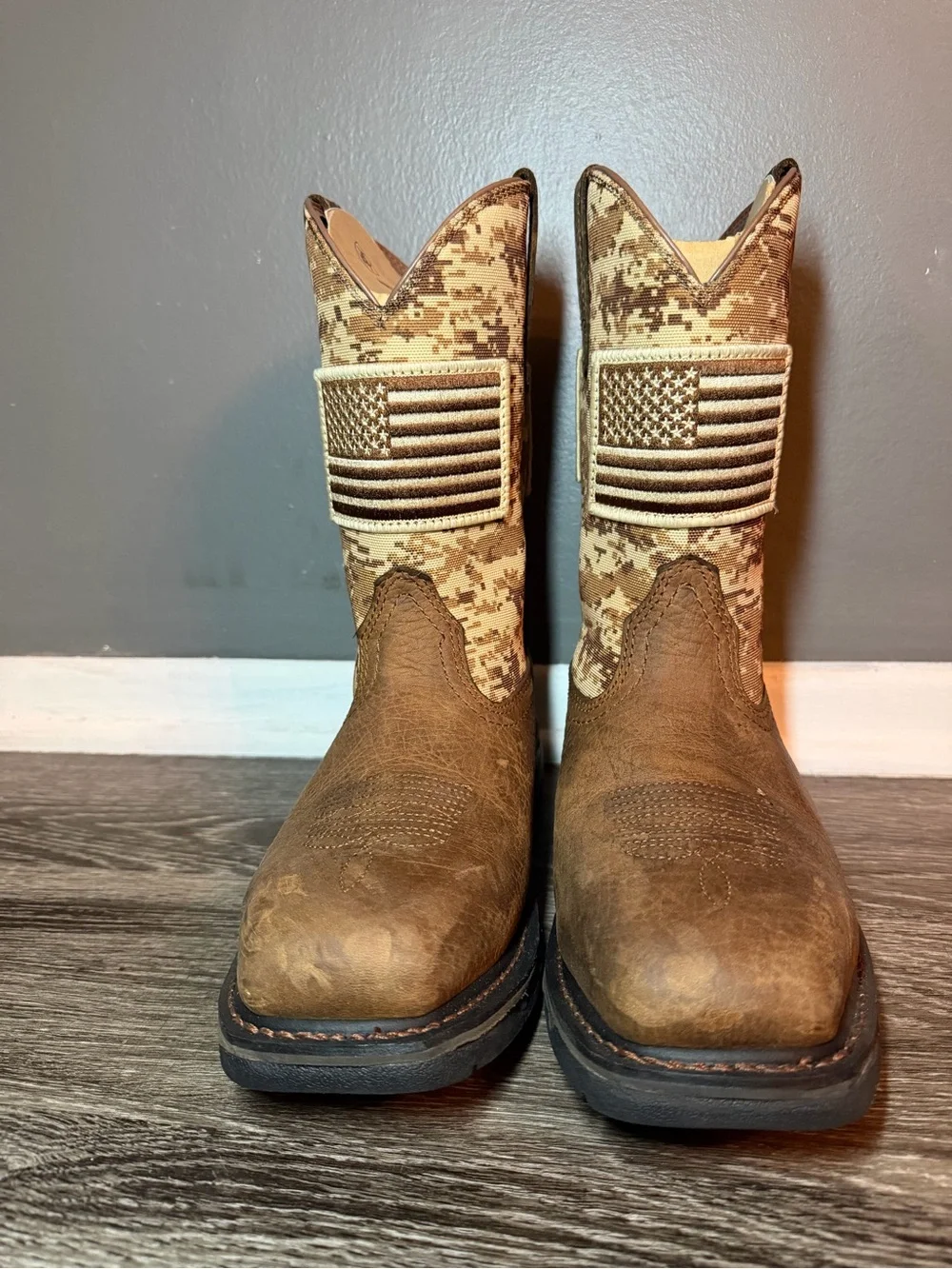 ARIAT MEN'S WORKHOG® PATRIOT WESTERN BOOTS - STEEL TOE